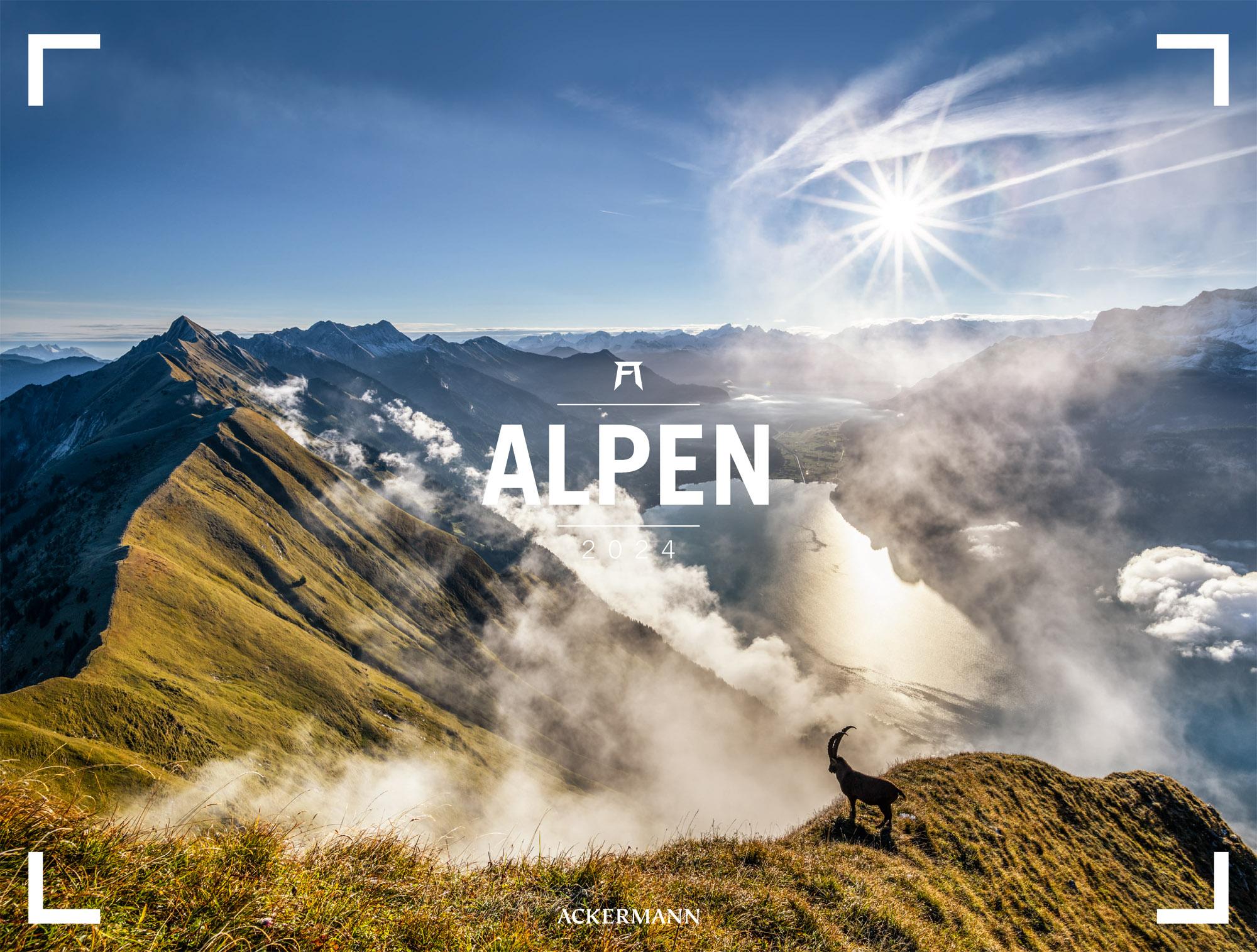 Alpen - Ackermann Gallery Kalender 2024 Maße (B/H): 66 x 50 cm, Fotokalender, Dt/engl