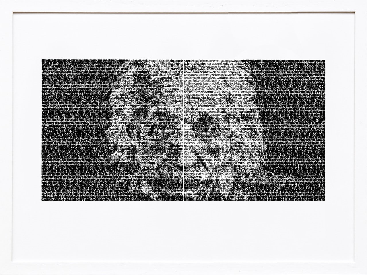 Albert Einstein - SAXA Edition Wortmalerei
