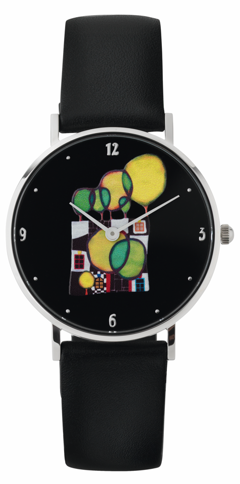 Künstler-Armbanduhr "Baummieter" Friedensreich Hundertwasser 
