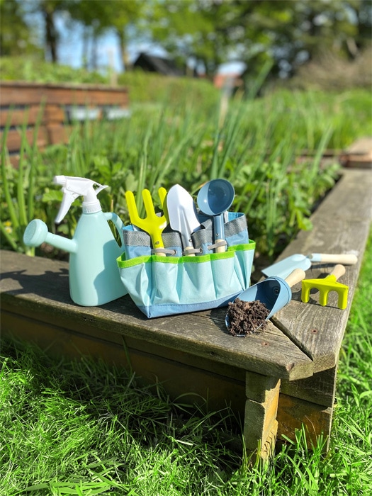 Kinder-Gartentasche mit Gartenwerkzeug