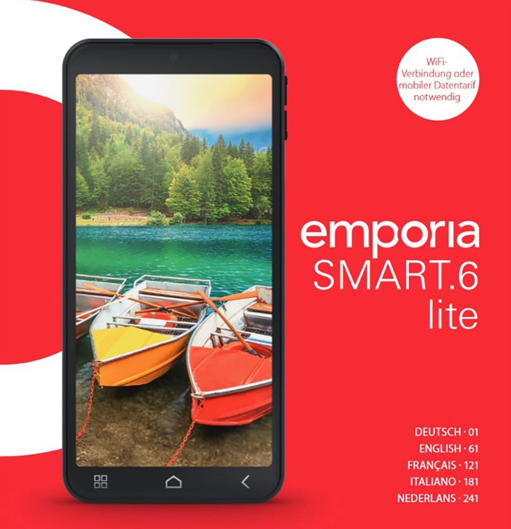 Seniorenhandy mit interaktivem Smartcover - emporiaSMART6lite