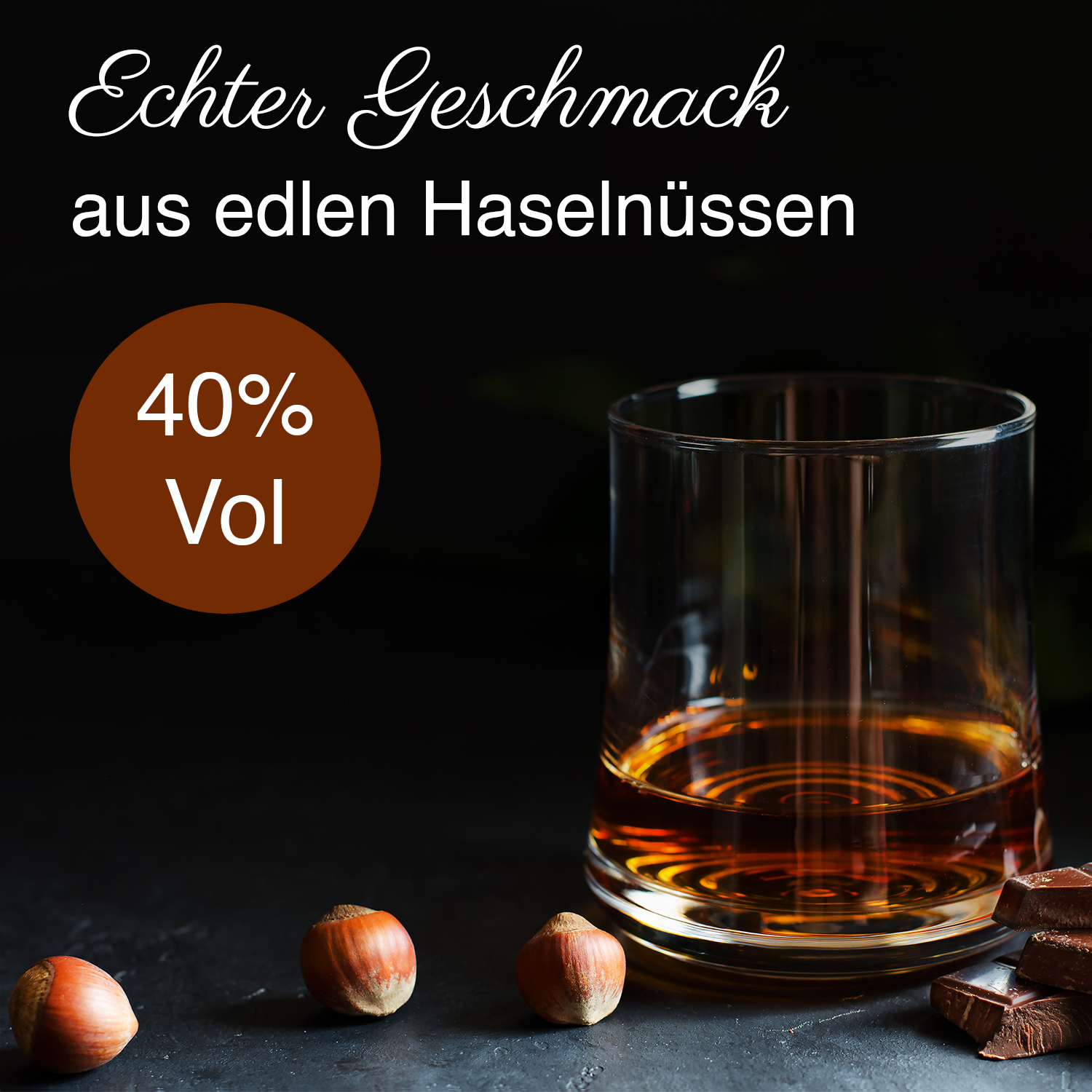 Schnaps - Alte Haselnuss Geschenkset in edler Holzbox