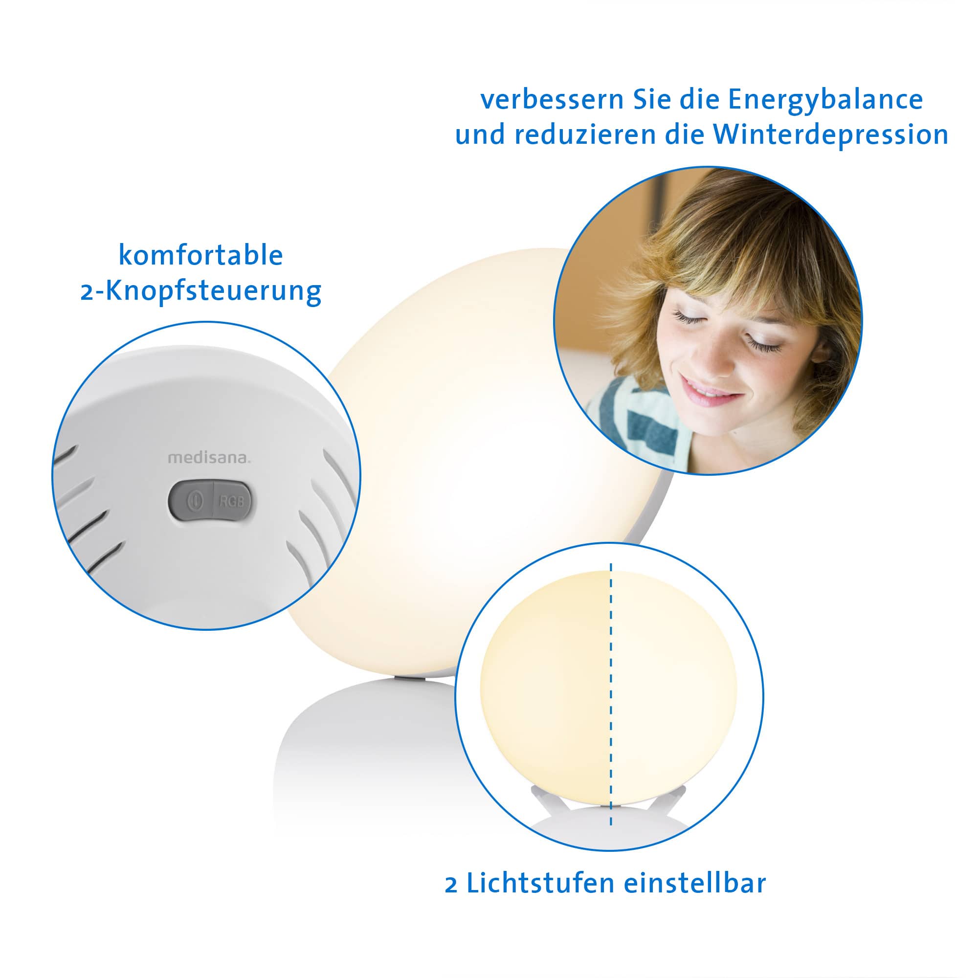 Tageslichtlampe mit Wellnesslicht