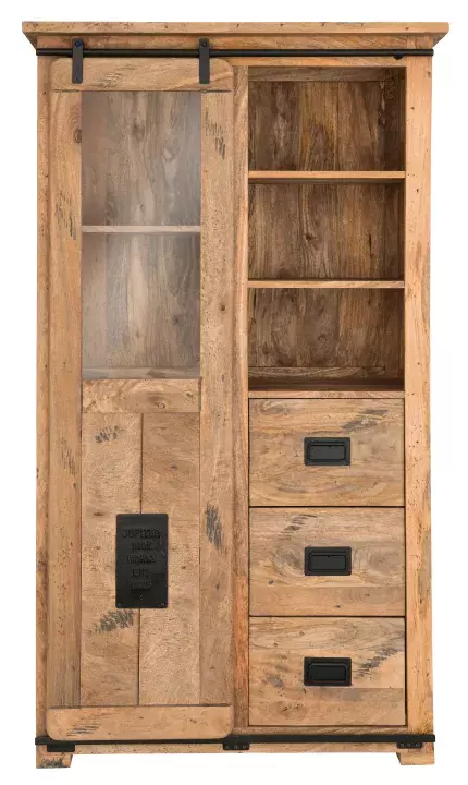 Florenz Vitrine aus Mangoholz