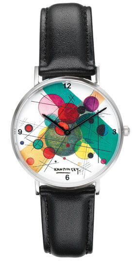 Künstler-Armbanduhr "Kandinsky - Kreise in einem Kreis"