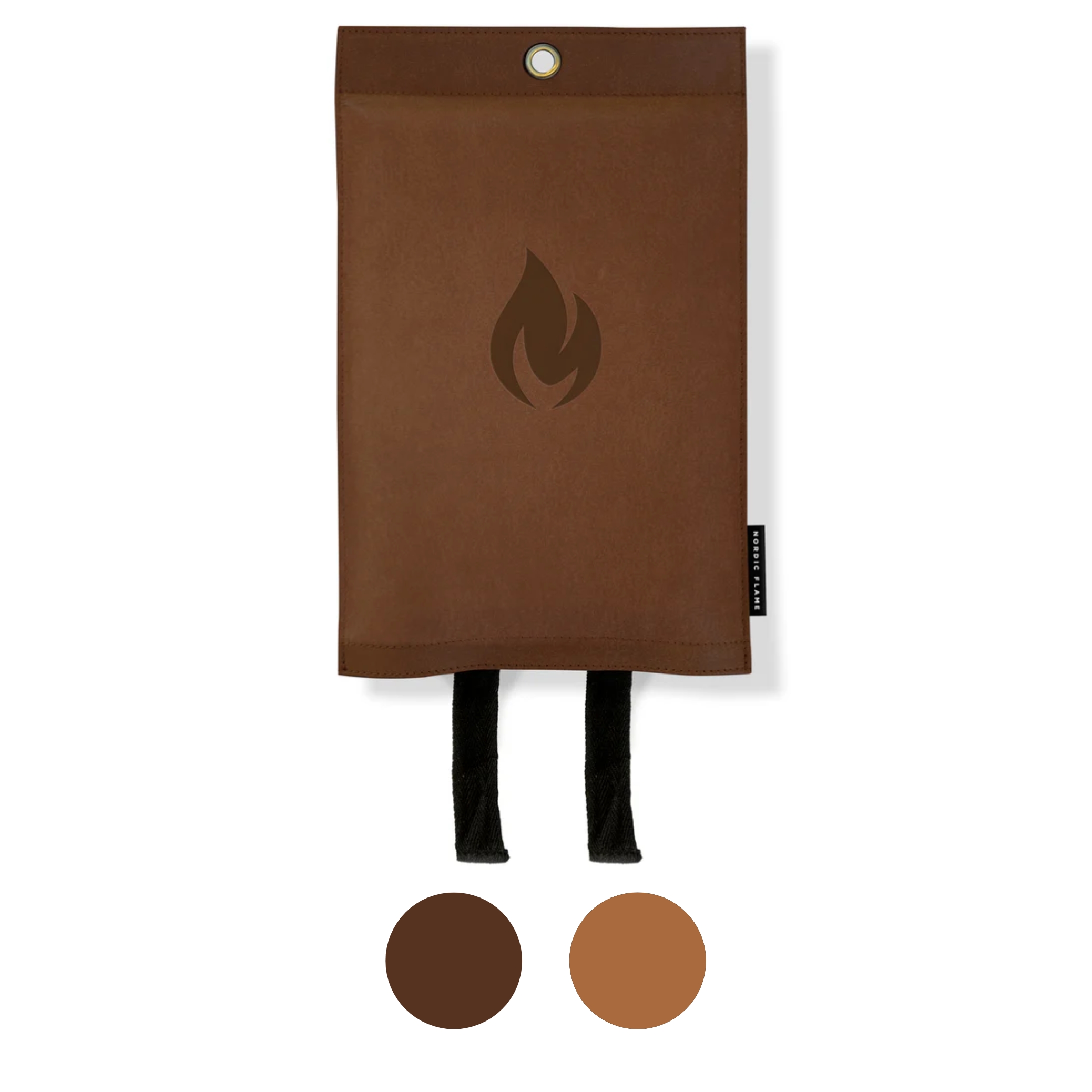 Löschdecke in Lederetui