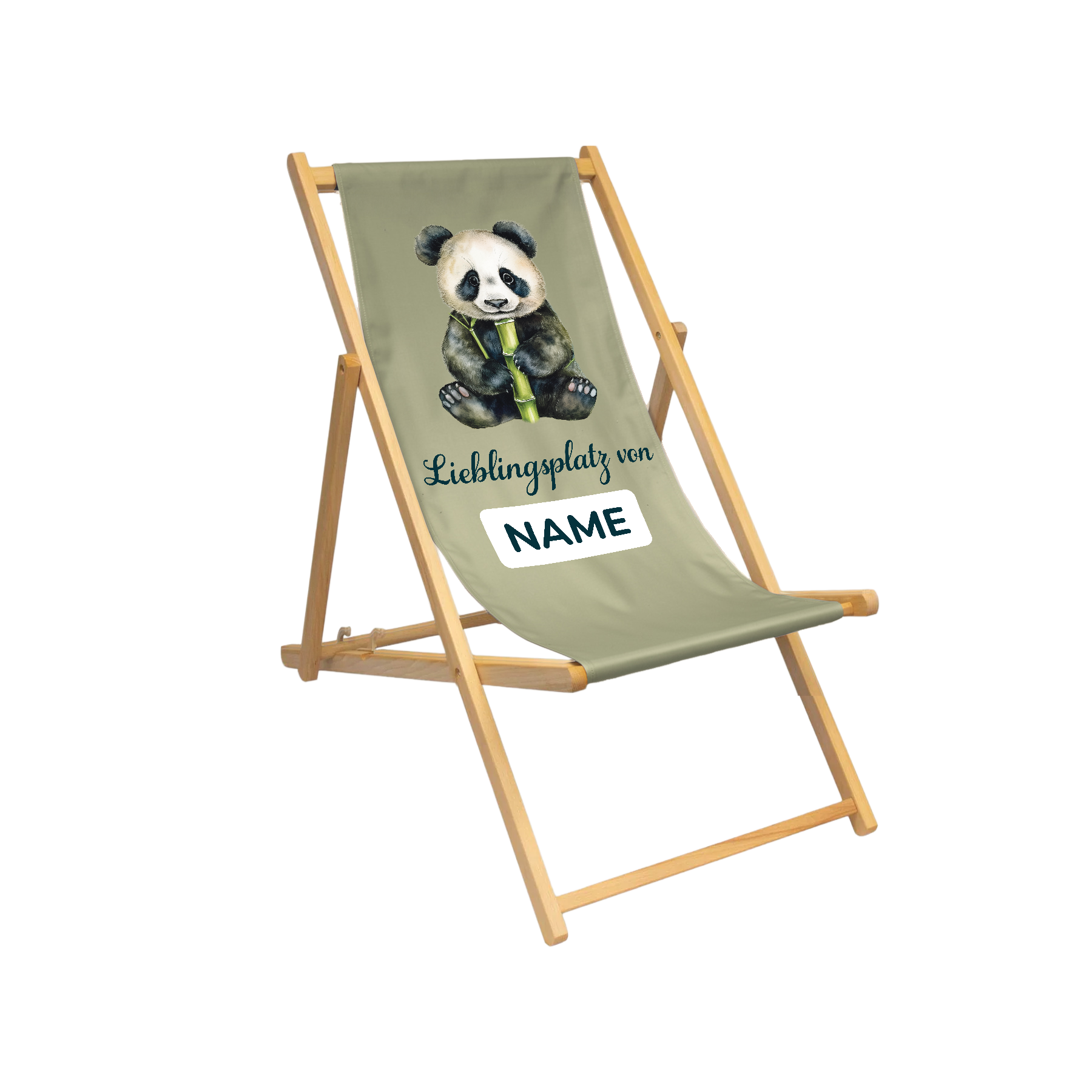 Kinderliegestuhl | personalisierbar – Panda