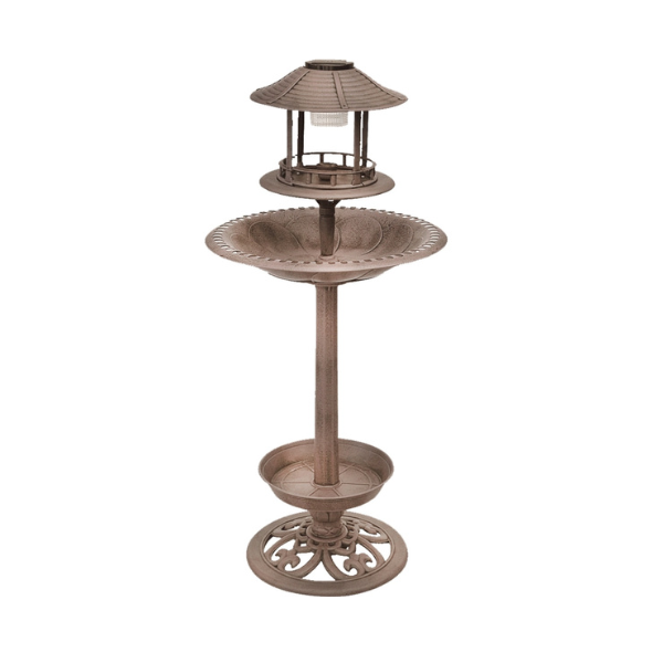 Vogeltränke mit LED-Beleuchtung