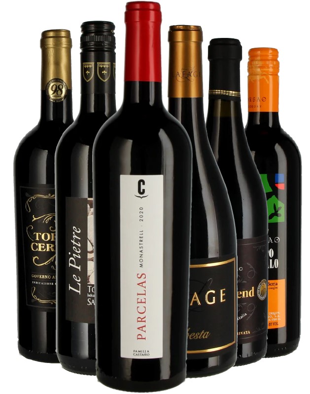 6er Weinabo Jahrespaket - Rotwein