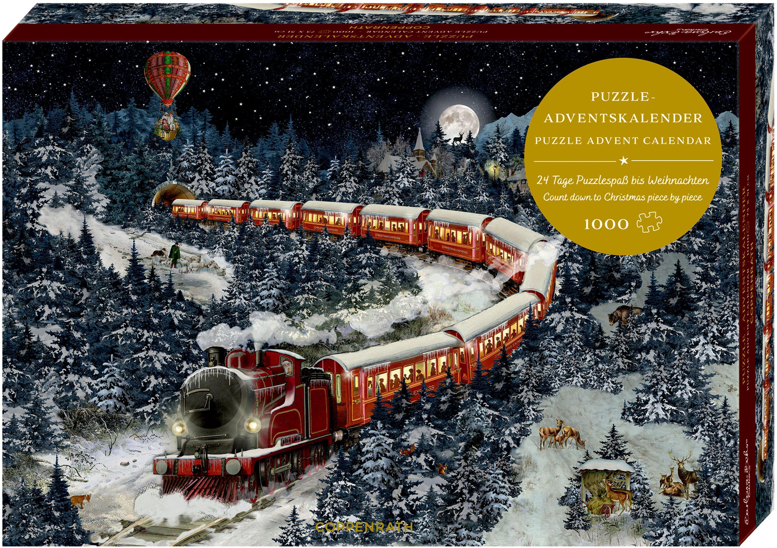 Puzzle-Adventskalender Weihnachtsexpress