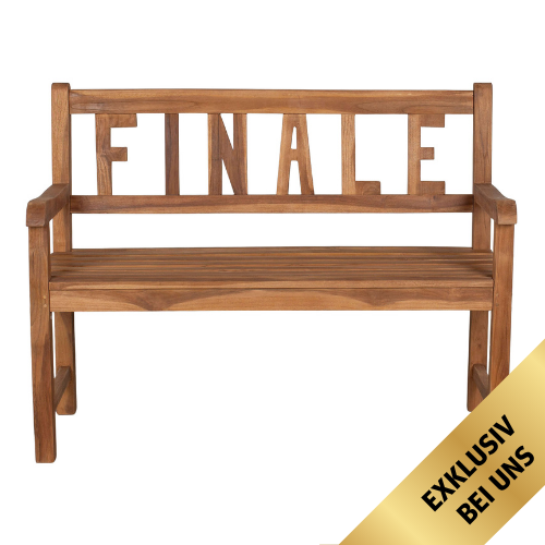 WM Gartenbank aus Teakholz – FINALE | Exklusive Sonderedition (limitiert)