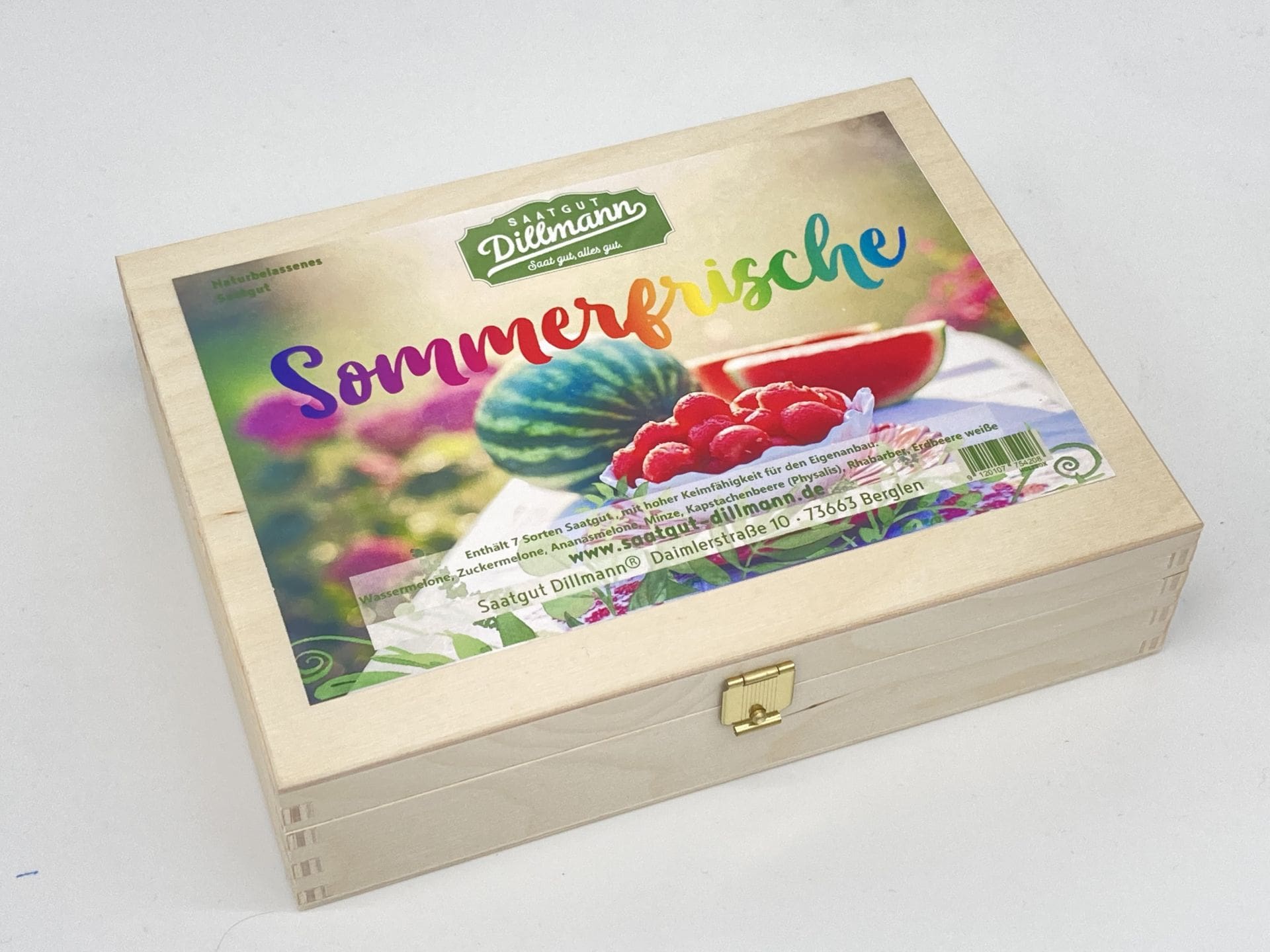 Saatgut-Box S aus Holz: Sommerfrische