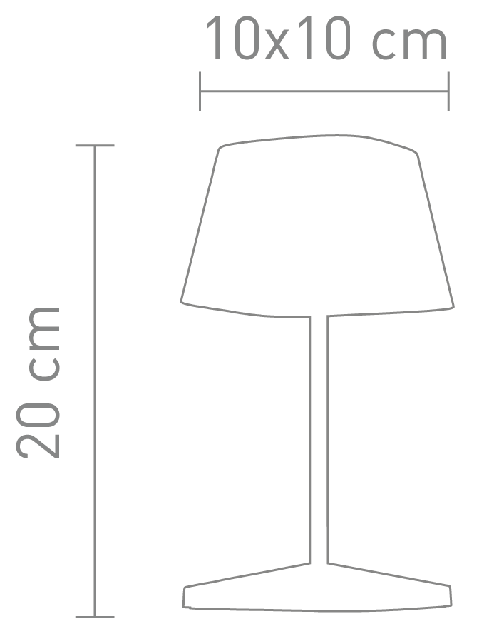 LED-Tischleuchte NEAPEL mit Akku