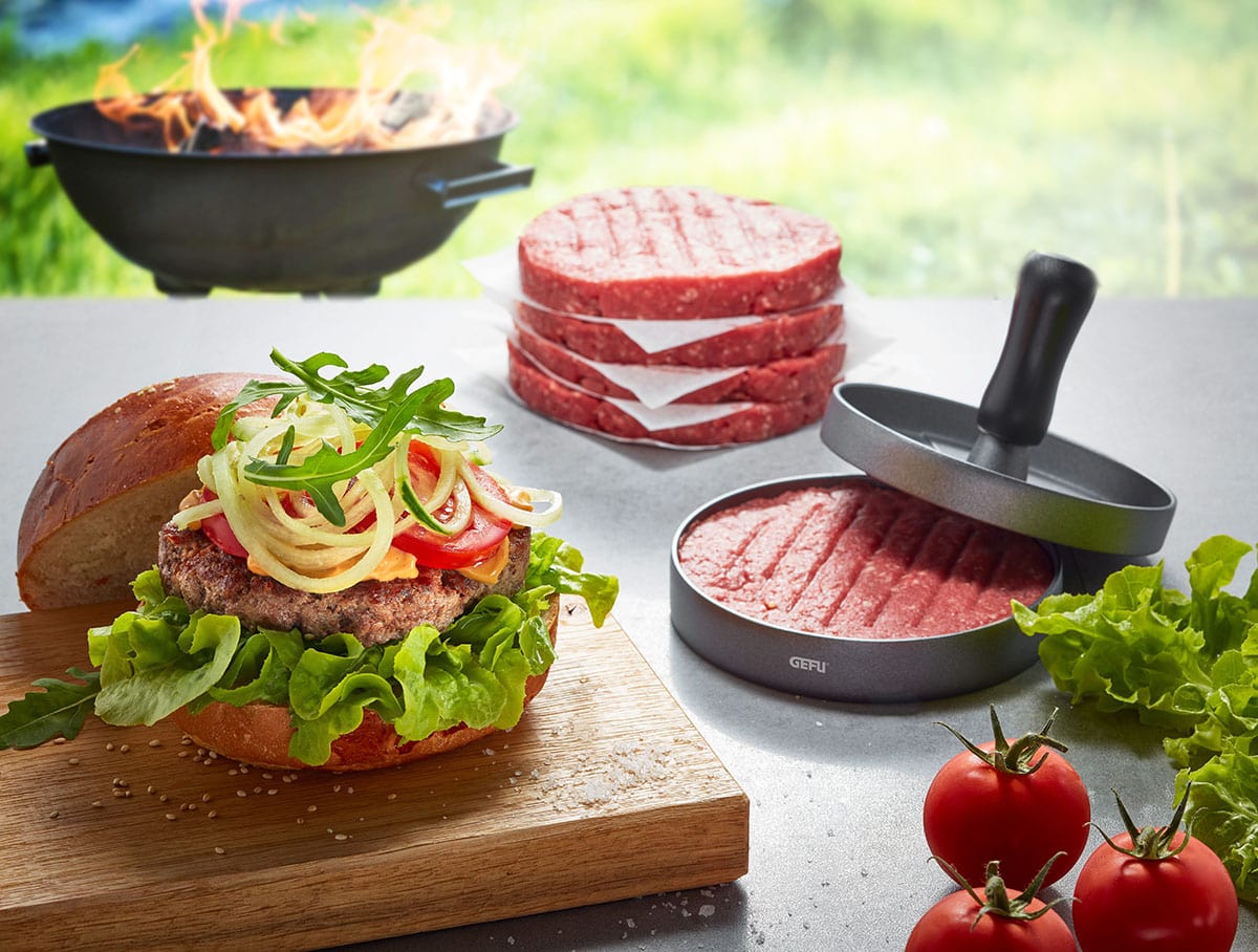 Hamburgerpresse BBQ & Wender BBQ XXL Set