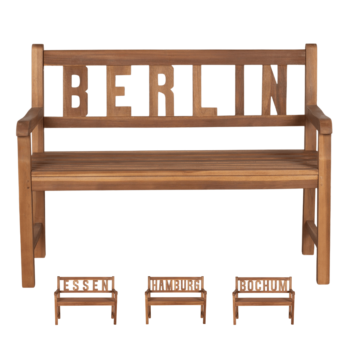 Gartenbank aus Teakholz | Deine Stadt