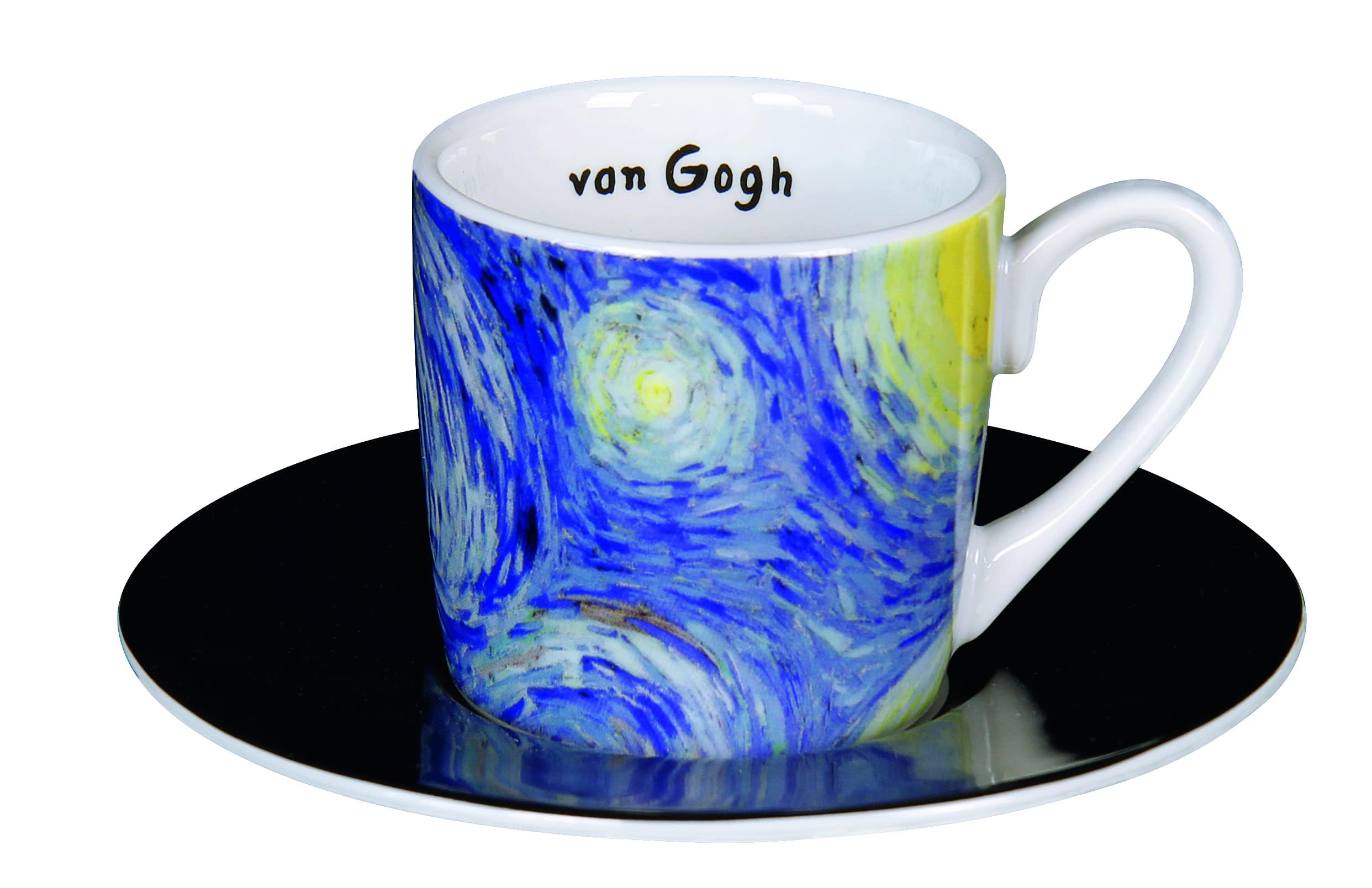 4 Espressotassen mit Künstlermotiven im Set - Vincent van Gogh