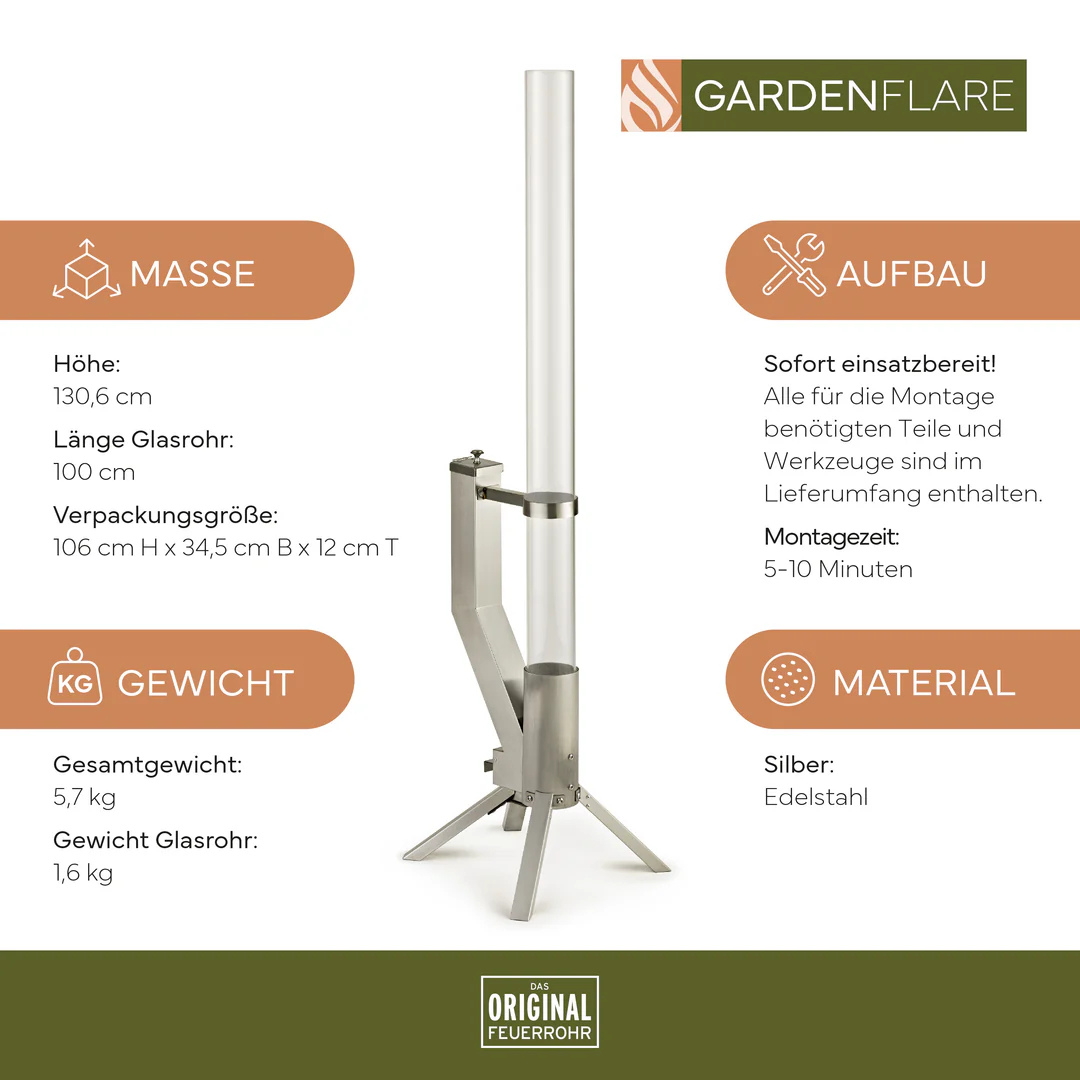 Feuerrohr Klassik Gardenflare