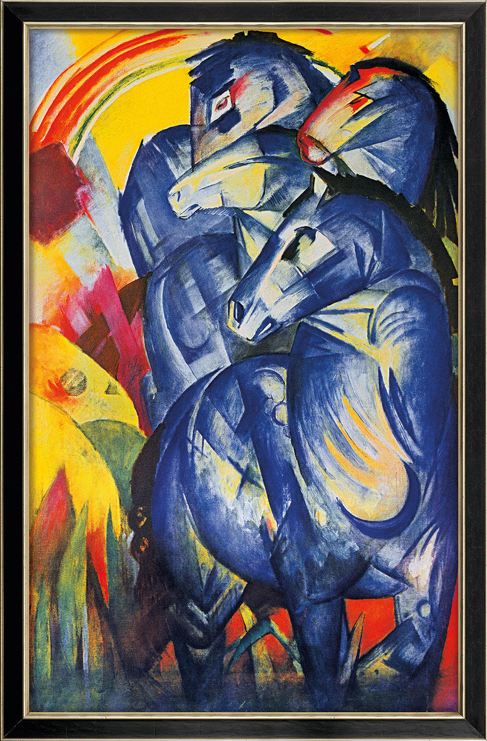 Gemälde Turm der blauen Pferde (1913) - Franz Marc