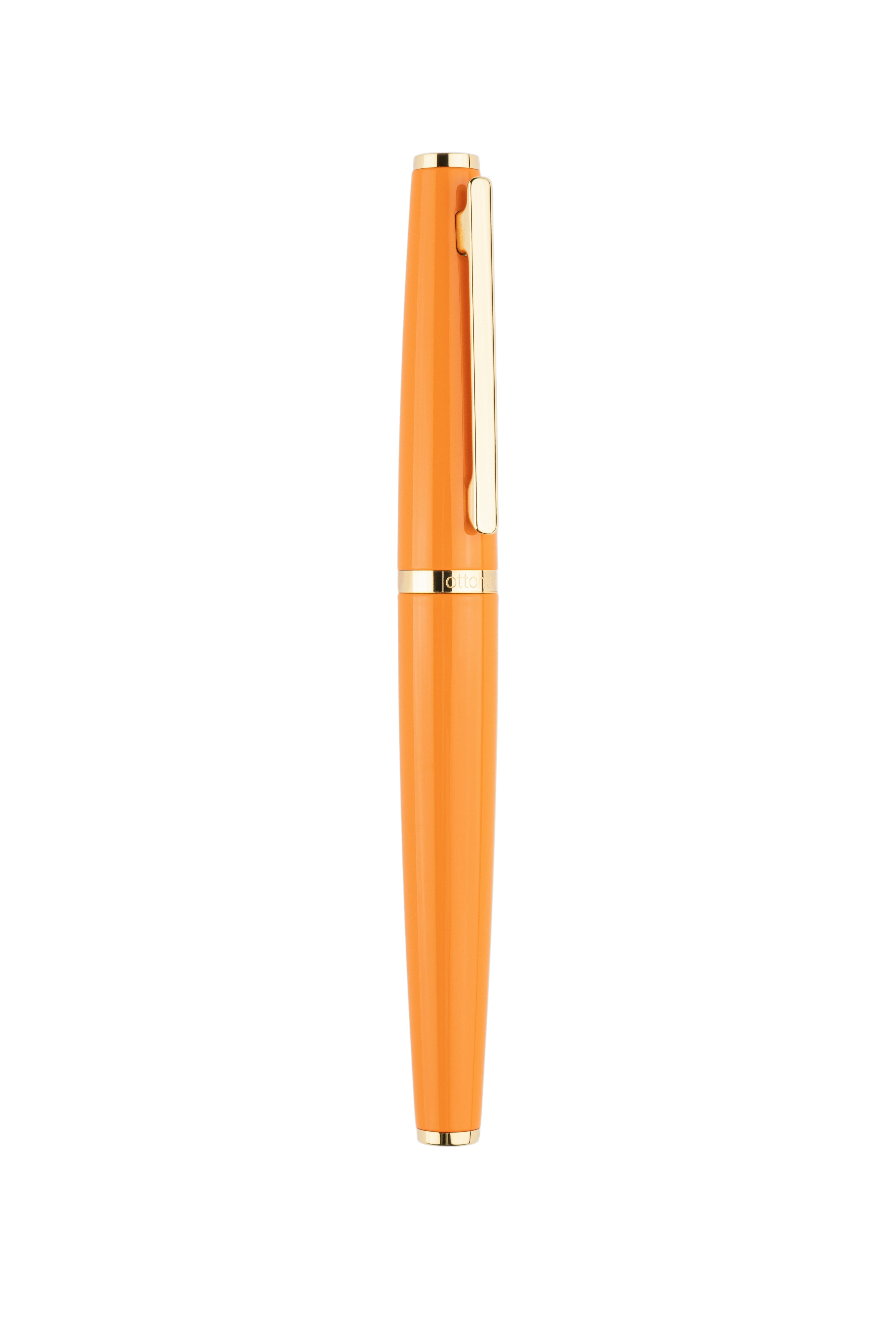 Tintenroller orange Gelbgold-vergoldet - Design 06