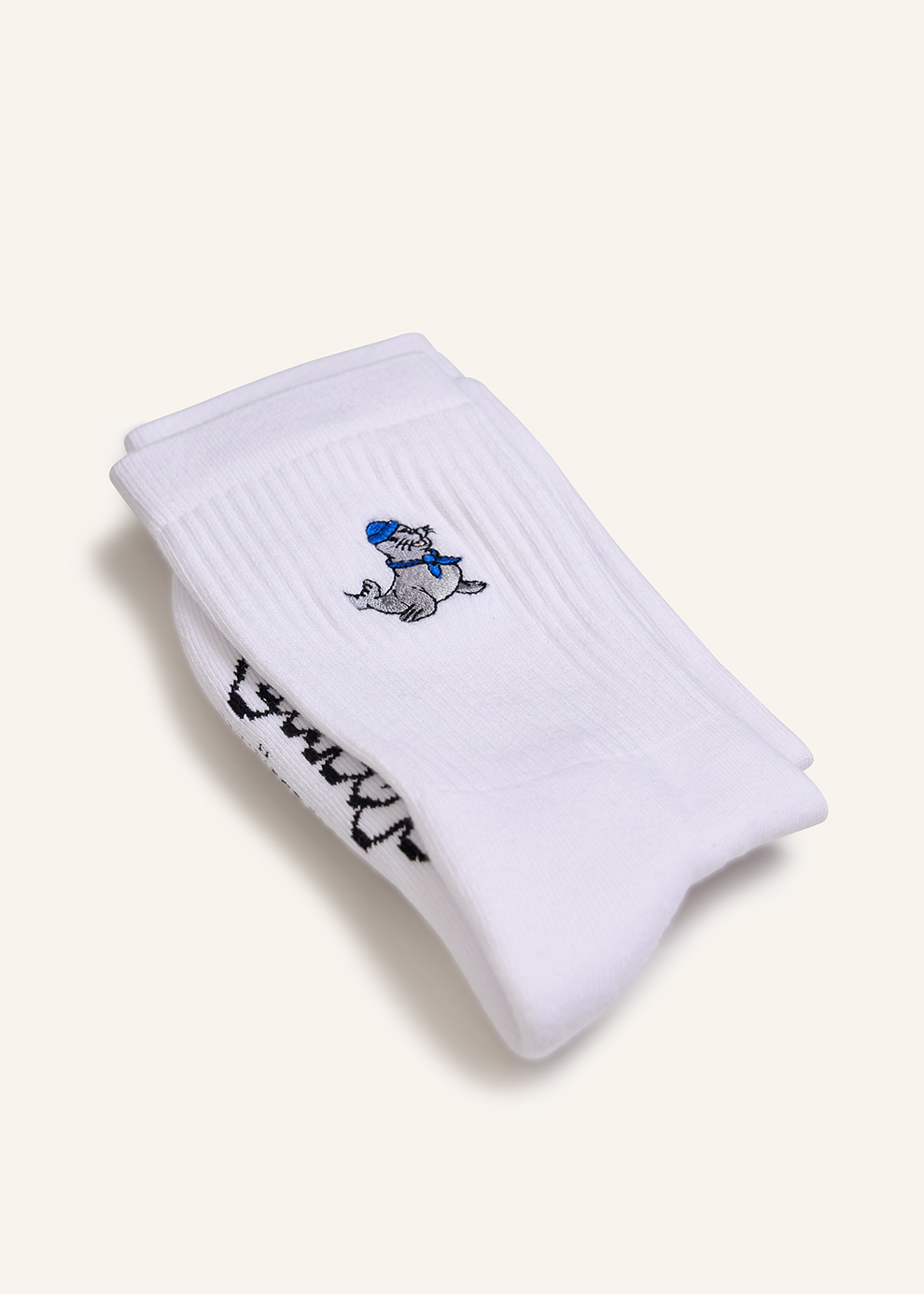 Socken mit maritimen Motiv | weiß