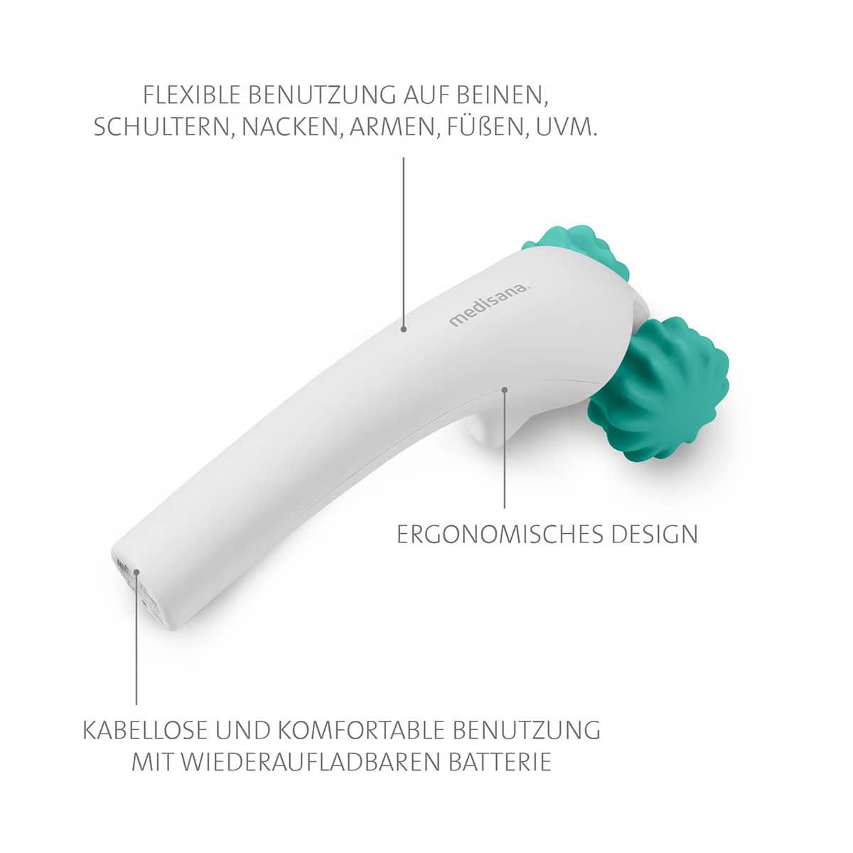 Handmassagegerät mit Rollen