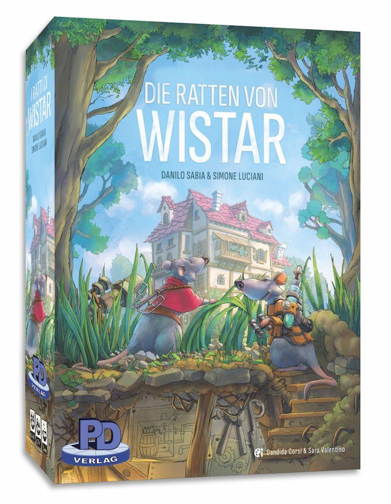 Die Ratten von Wistar (deutsche Version) Spieleranzahl: 1-4, Spieldauer (Min.): 90, Maße (B/H): 22,5 x 31,5 cm, Strategiespiel