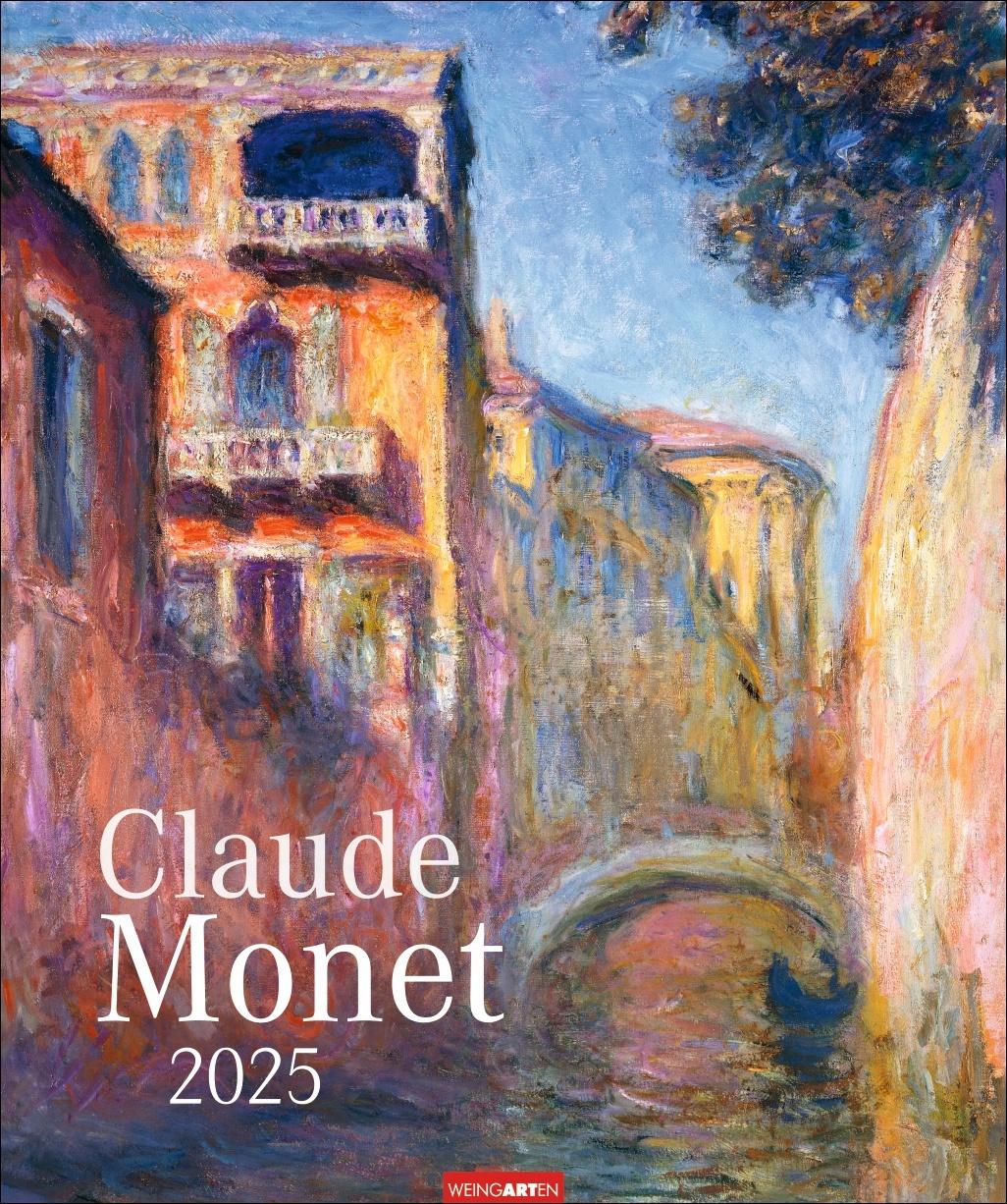 Claude Monet Kalender 2025 Kunstvoller Wandkalender mit impressionistischen Gemälden voller Farben und Licht. Großer Kunst-Kalender 2025. 46 x 55 cm. Hochformat