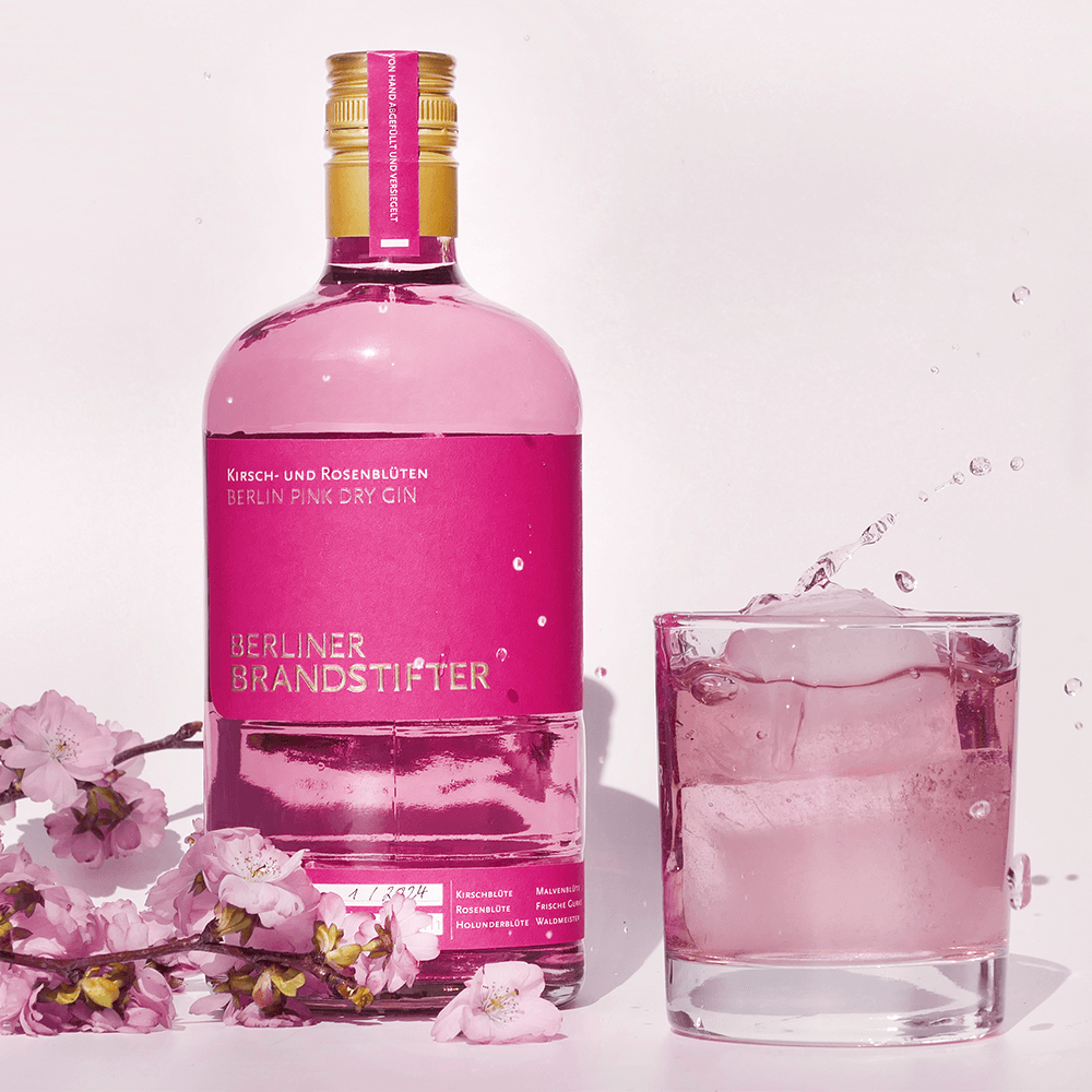 Berlin Pink Dry Gin - Set Jutebeutel