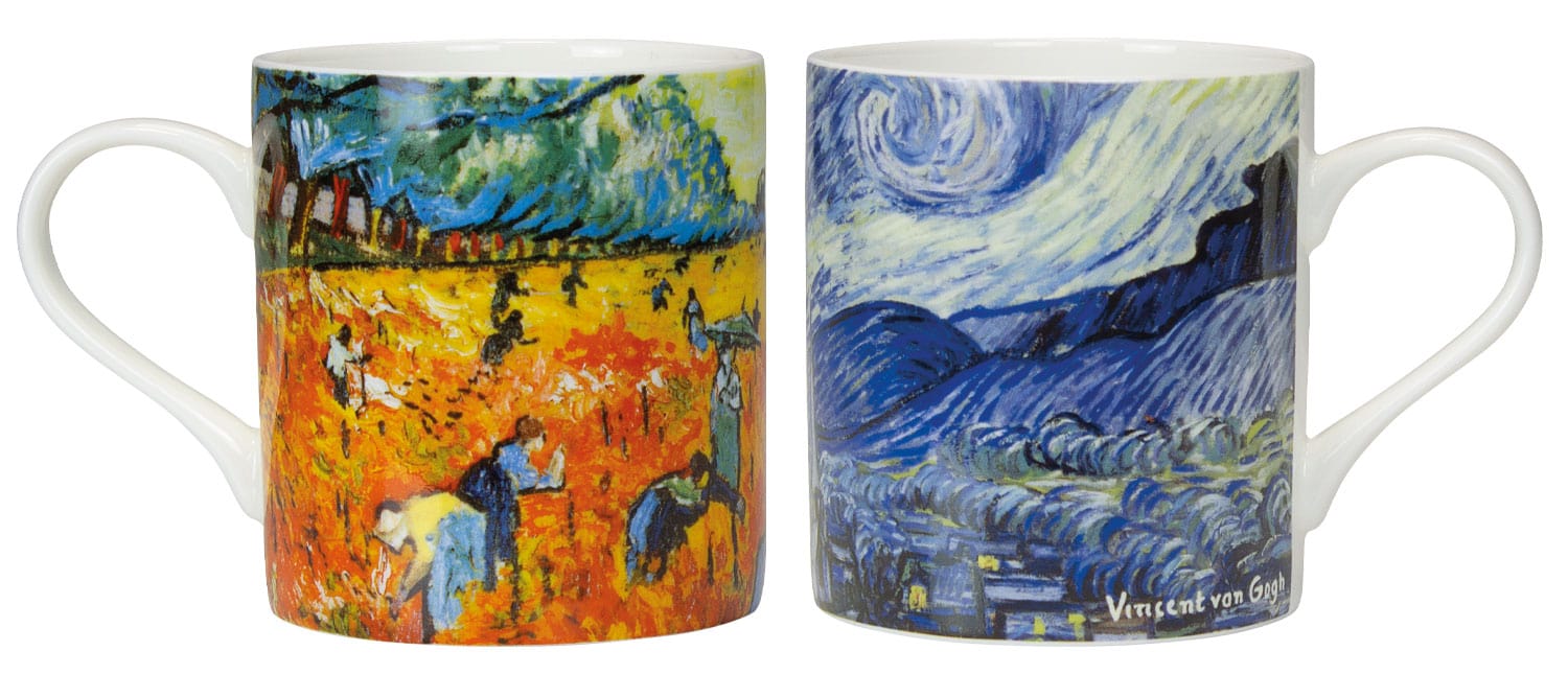 2 Porzellanbecher "Arles" im Set - Vincent van Gogh
