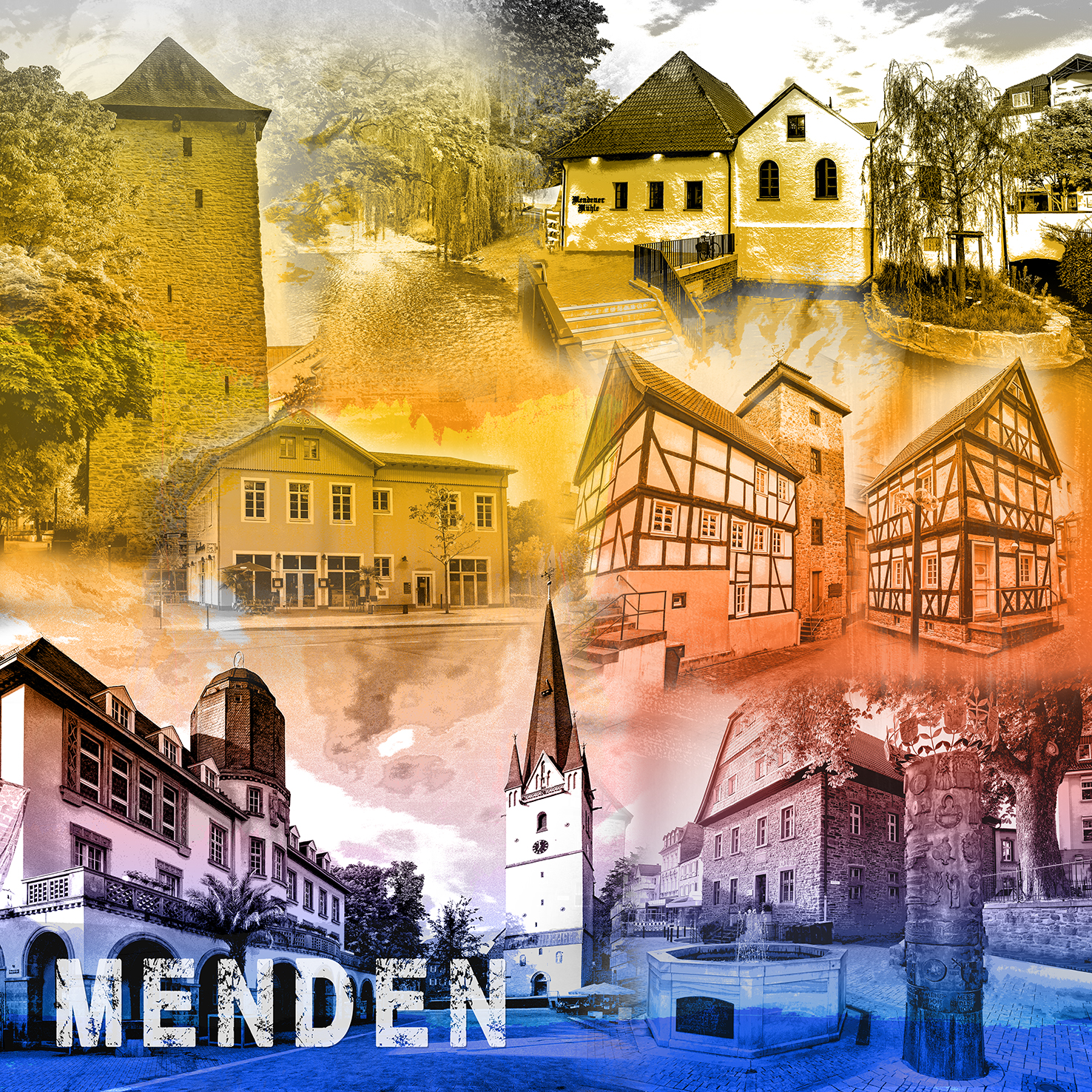 Stadtcollage Menden