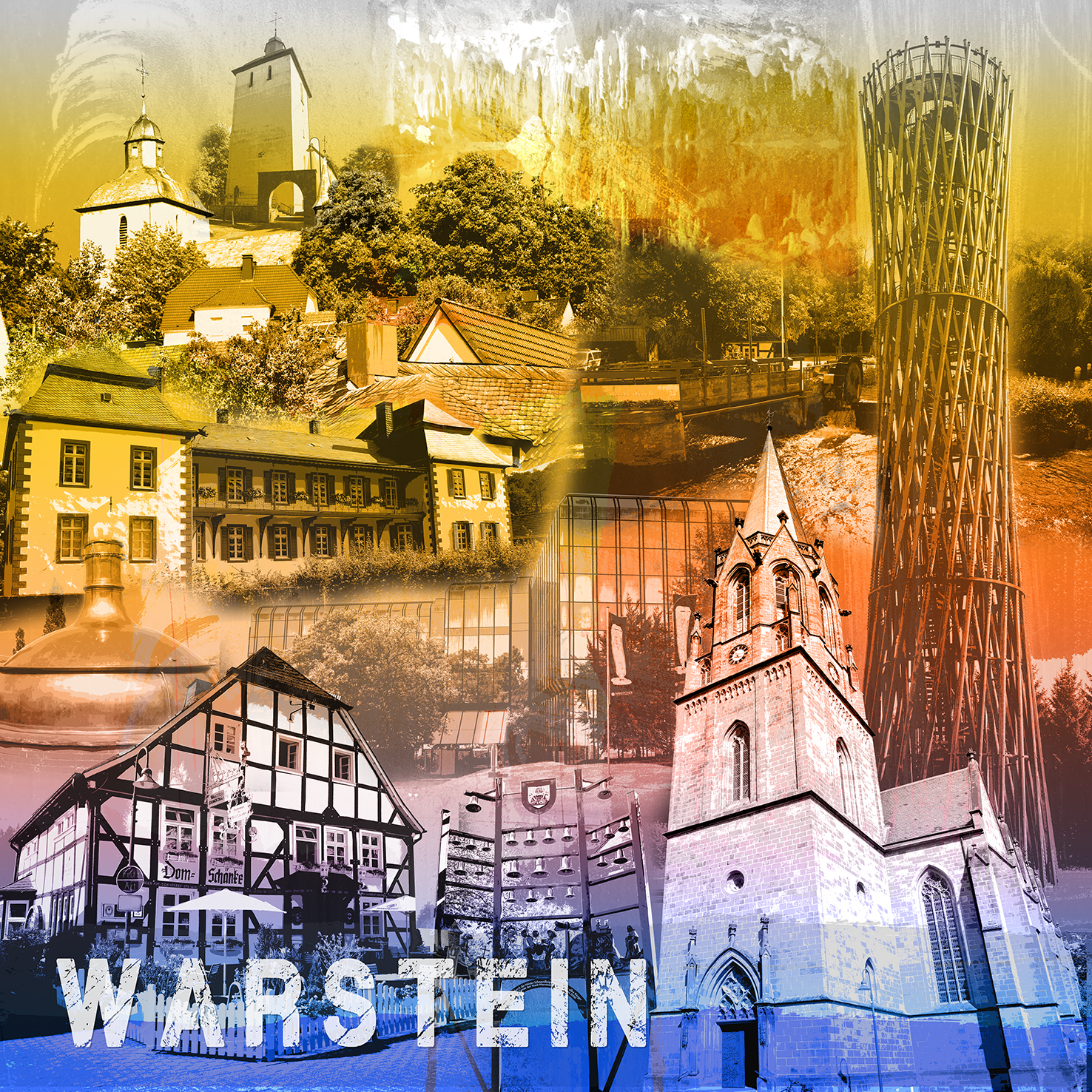Stadtcollage Warstein